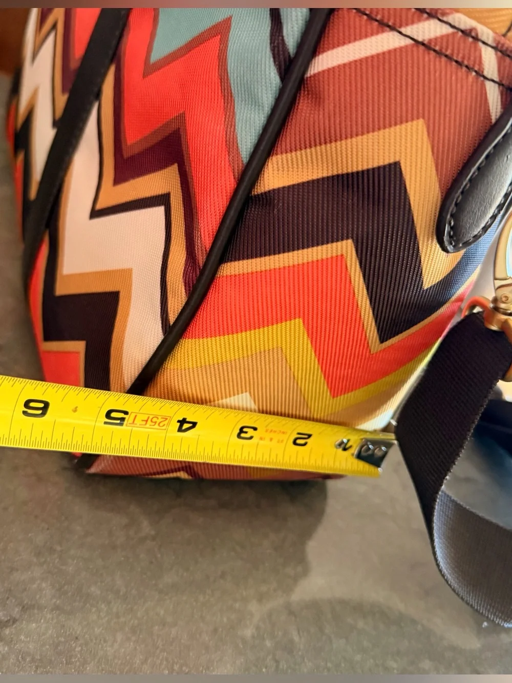 Missoni for Target Colore Zig Zag Travel Tote Bag Laptop Carry On 16x12x5